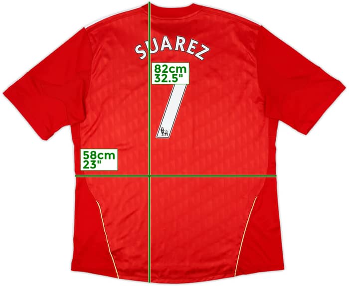 2010-12 Liverpool Home Shirt Suarez #7 - 6/10 - (3XL)
