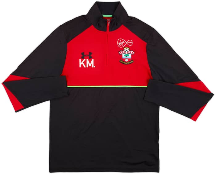 2016-17 Southampton Staff Issue Under Armour 1/4 Zip Drill Top KM - 7/10 - (L)