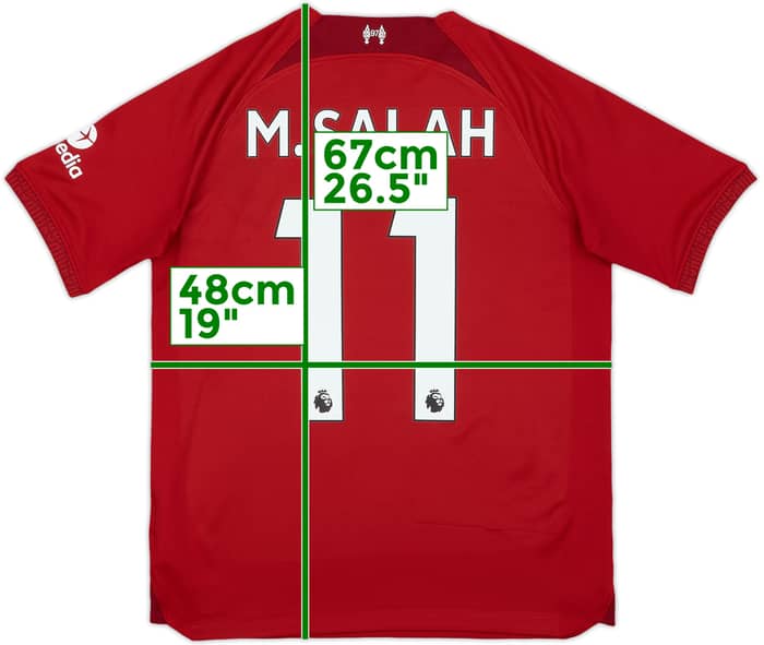 2022-23 Liverpool Home Shirt M.Salah #11 - 8/10 - (XL.Boys)