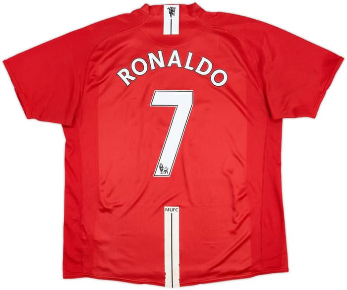 2007-09 Manchester United Home Shirt Ronaldo #7 - 6/10 - (XL)