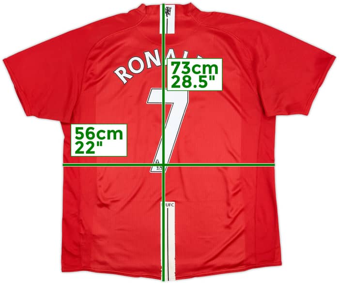 2007-09 Manchester United Home Shirt Ronaldo #7 - 6/10 - (XL)