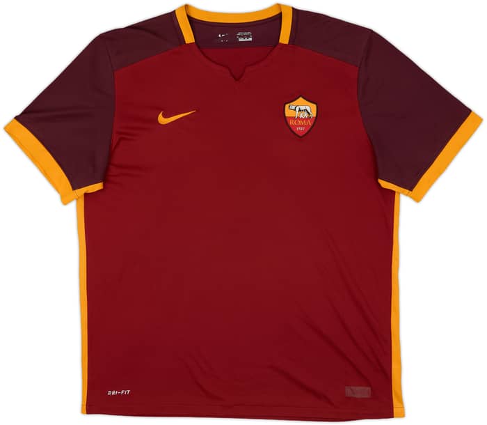 2015-16 Roma Home Shirt Totti #10 - 8/10 - (XL)