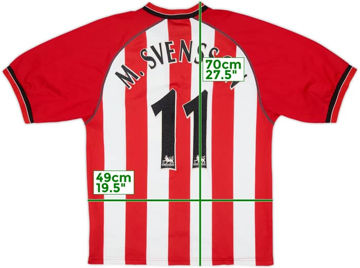 2003-05 Southampton Home Shirt M.Svensson #11 - 5/10 - (S)