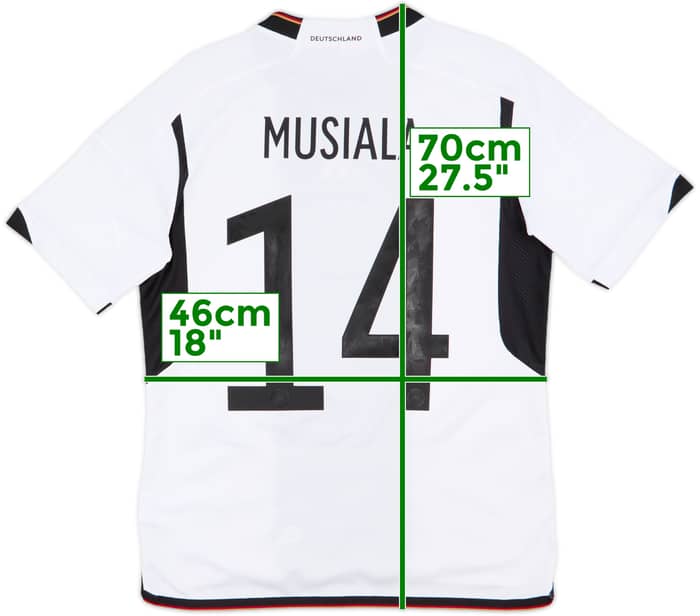 2022-23 Germany Home Shirt Musiala #14 - 10/10 - (XL.Boys)