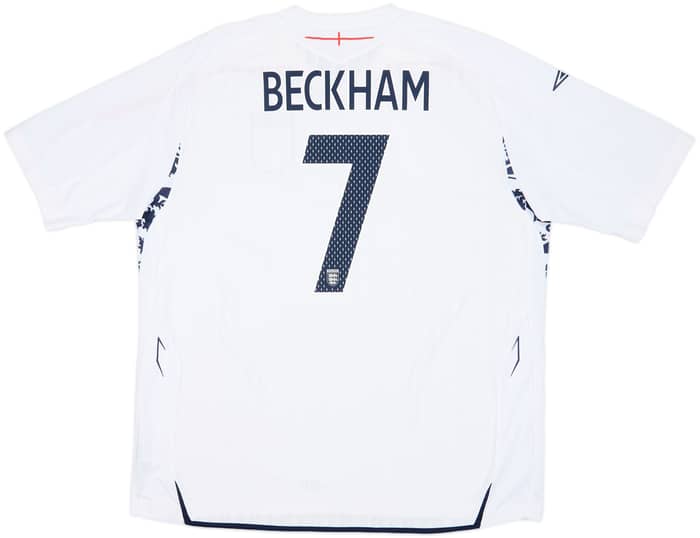 2007-09 England Home Shirt Beckham #7 - 7/10 - (3XL)