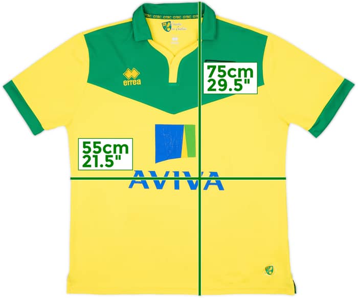 2014-15 Norwich Home Shirt - 6/10 - (L)