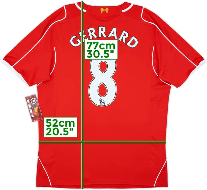 2014-15 Liverpool Home Shirt Gerrard #8 (L)