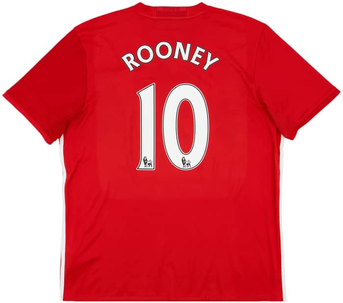 2016-17 Manchester United Home Shirt Rooney #10 - 5/10 - (XL)