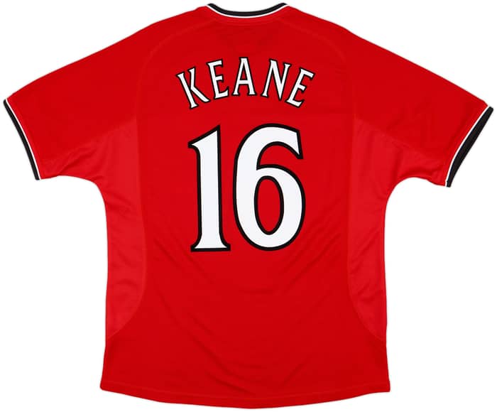 2000-02 Manchester United Home Shirt Keane #16 - 9/10 - (L)