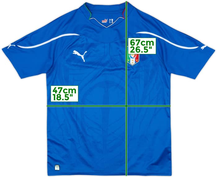 2010-12 Italy Home Shirt - 7/10 - (XL.Boys)
