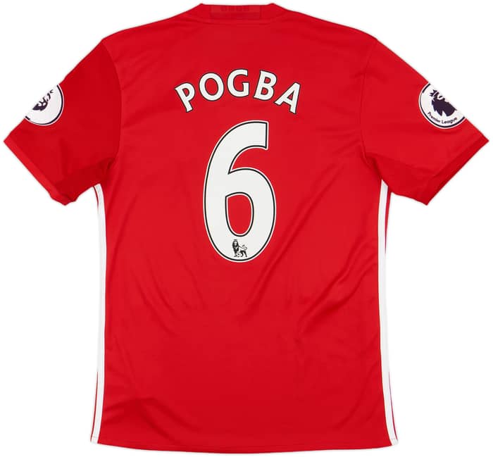 2016-17 Manchester United Home Shirt Pogba #6 - 10/10 - (S)