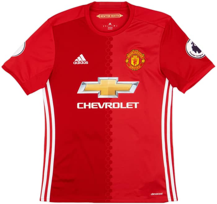 2016-17 Manchester United Home Shirt Pogba #6 - 10/10 - (S)