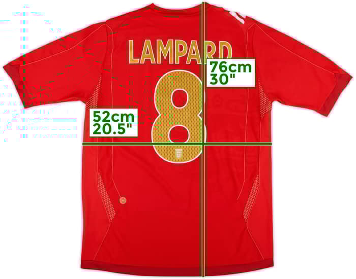 2006-08 England Away Shirt Lampard #8 - 6/10 - (M)