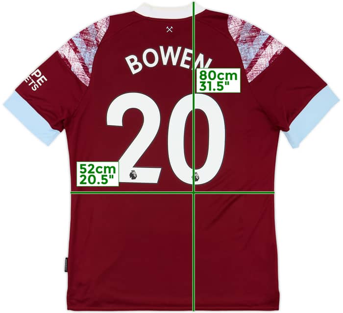 2022-23 West Ham Home Shirt Bowen #20 - 5/10 - (L)