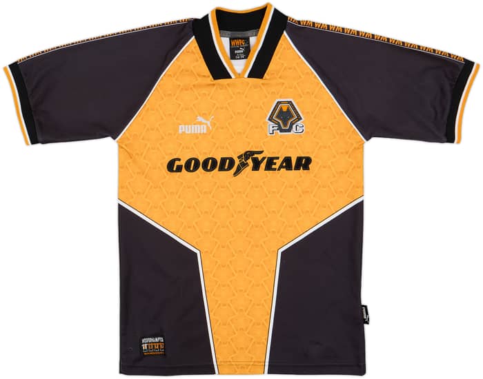 1996-98 Wolves Home Shirt Richards #5 - 8/10 - (S)