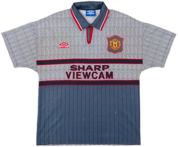 1995-96 Manchester United Away Shirt Cantona #7 - 7/10 - (M)