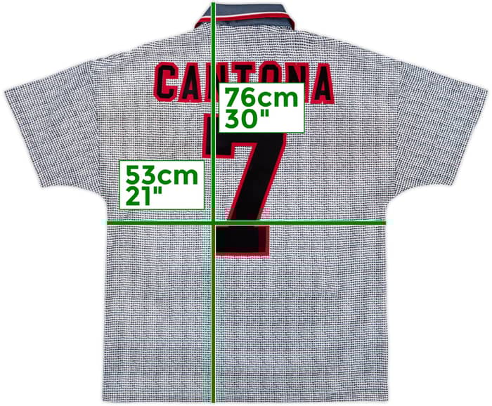 1995-96 Manchester United Away Shirt Cantona #7 - 7/10 - (M)