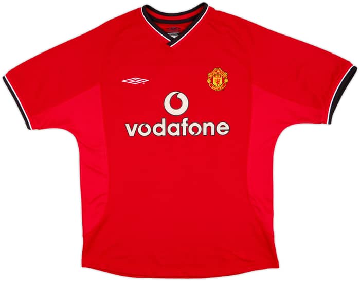 2000-02 Manchester United Home Shirt Cole #9 - 8/10 - (M)