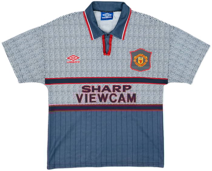 1995-96 Manchester United Away Shirt Cantona #7 - 8/10 - (Y)