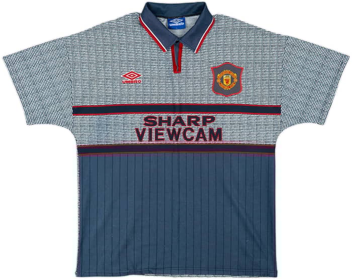 1995-96 Manchester United Away Shirt Cantona #7 - 8/10 - (L)