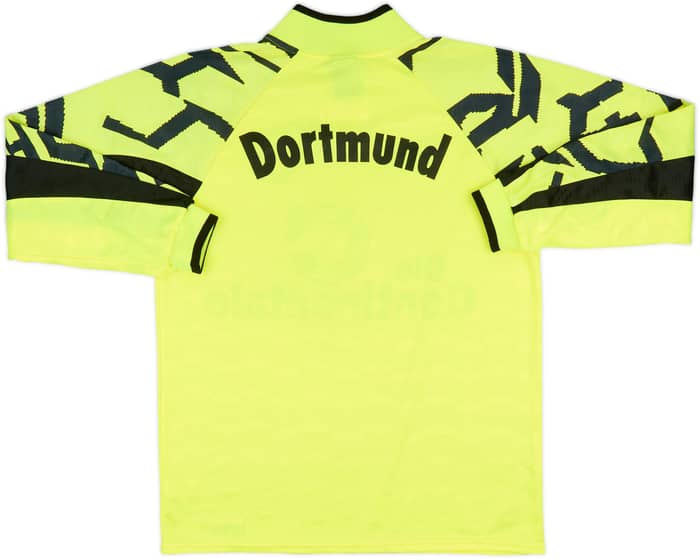 1991-92 Borussia Dortmund Home L/S Shirt - 9/10 - (M)