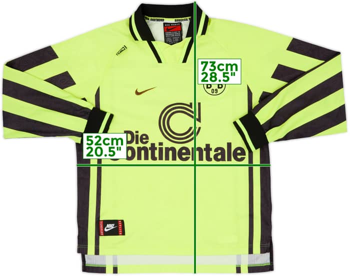 1996-97 Borussia Dortmund Home L/S Shirt - 6/10 - (M)