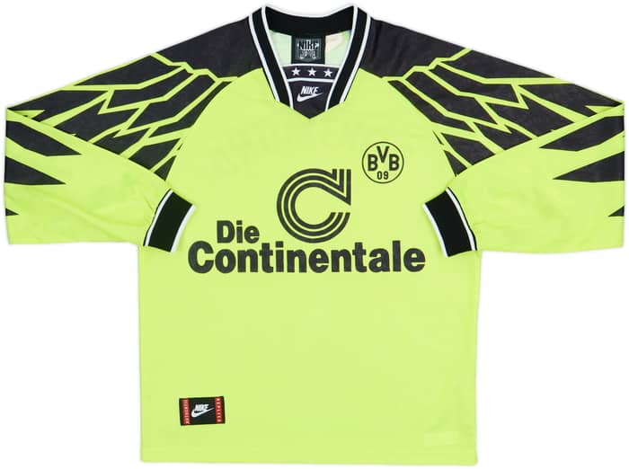 1994-95 Borussia Dortmund Home L/S Shirt - 8/10 - (M)