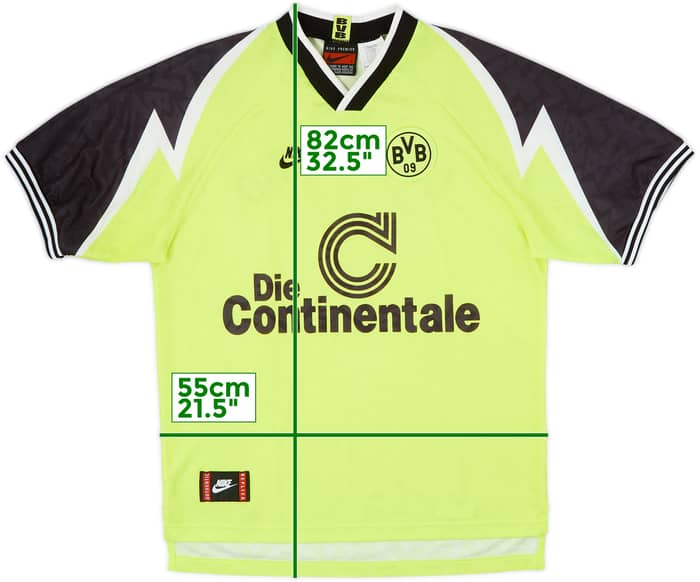 1995-96 Borussia Dortmund Home Shirt - 8/10 - (L)