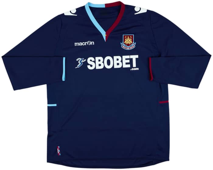 2012-13 West Ham Away L/S Shirt Noble #16 - 8/10 - (XXL)