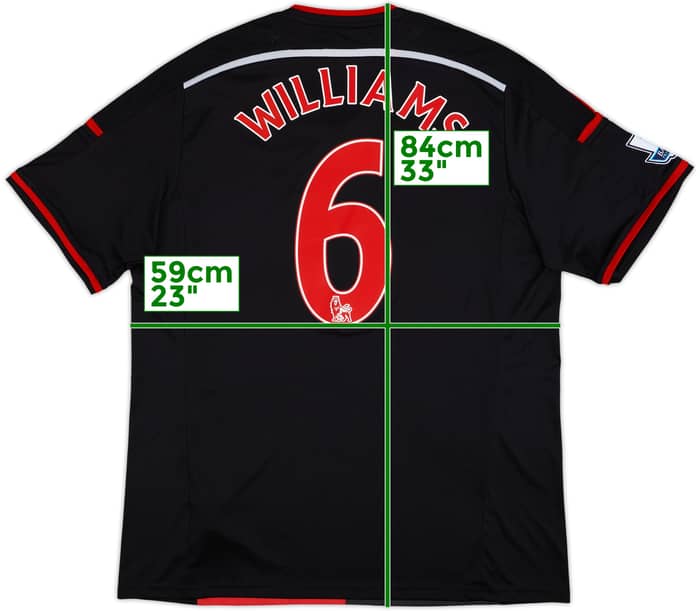 2014-15 Swansea Away Shirt Williams #6 - 9/10 - (XXL)