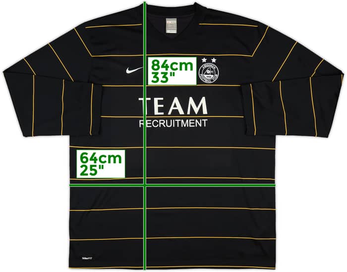 2009-10 Aberdeen Away L/S Shirt - 8/10 - (XXL)