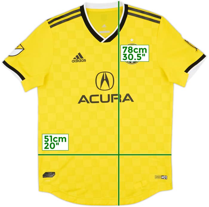 2019 Columbus Crew Authentic Home Shirt - 9/10 - (M)