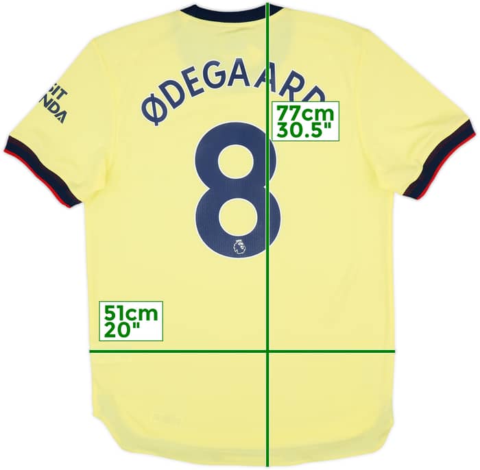 2021-22 Arsenal Authentic Away Shirt Odegaard #8 (M)