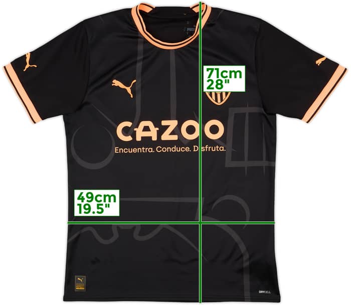 2022-23 Valencia Away Shirt - 9/10 - (M)