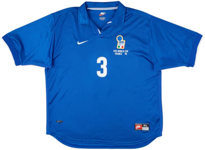 1997-98 Italy Home Shirt Maldini #3 - 7/10 - (XL)