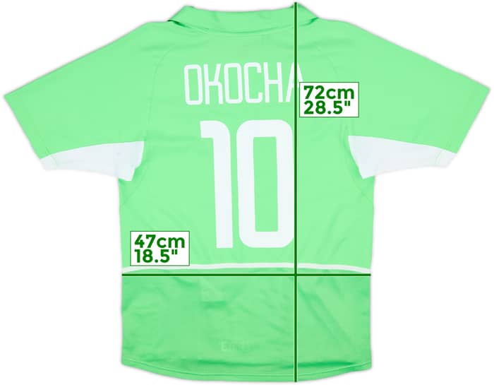 2002-04 Nigeria Home Shirt Okocha #10 - 8/10 - (S)