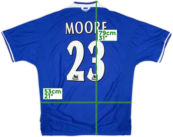 1999-00 Everton Home Shirt Moore #23 - 8/10 - (XL)