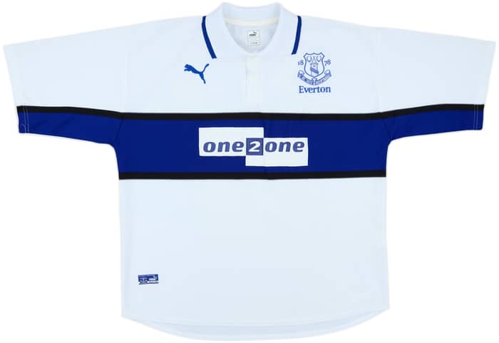 2000-01 Everton Third Shirt Gascoigne #18 - 8/10 - (XL)