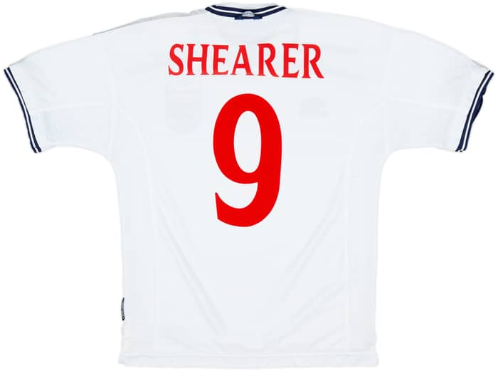 1999-01 England Home Shirt Shearer #9 - 9/10 - (M)