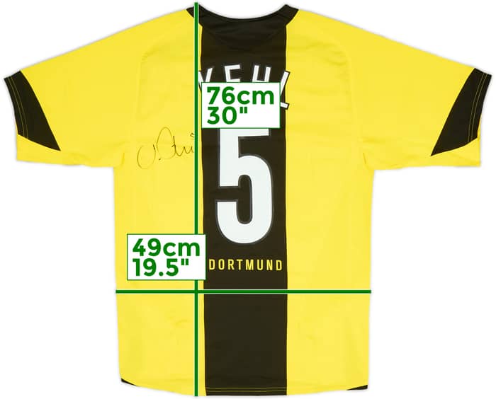 2005-06 Borussia Dortmund Signed Home Shirt Kehl #5 - 9/10 - (S)
