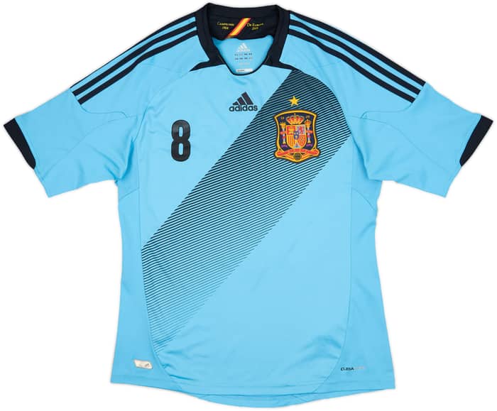 2012-14 Spain Away Shirt Xavi #8 - 10/10 - (M)