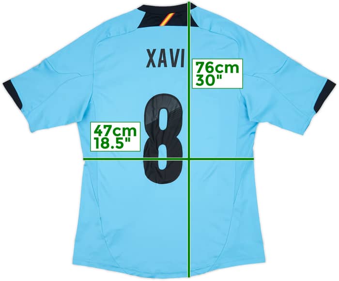 2012-14 Spain Away Shirt Xavi #8 - 10/10 - (M)
