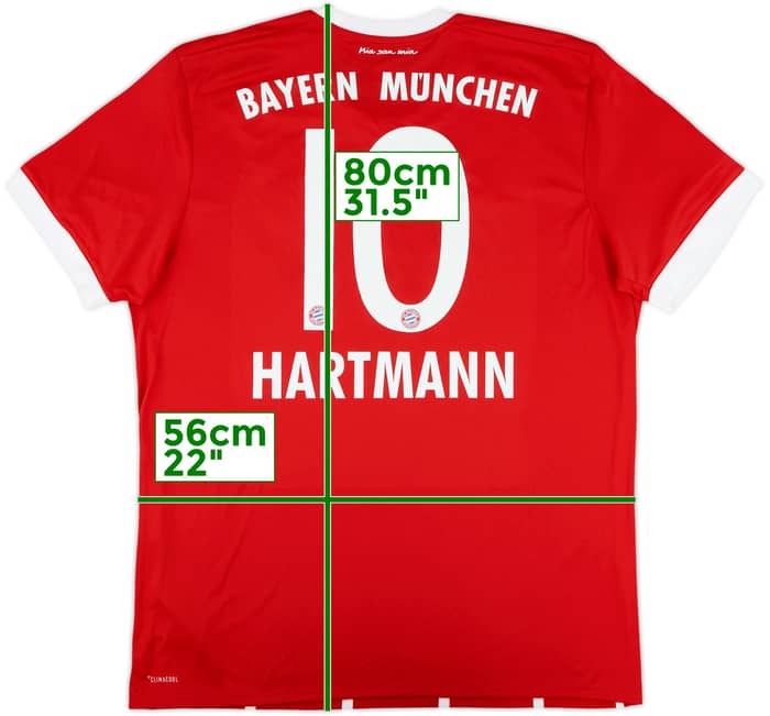 2017-18 Bayern Munich Home Shirt Hartmann #10 (XL)