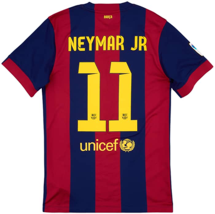 2014-15 Barcelona Home Shirt Neymar Jr #11 - 9/10 - (S)