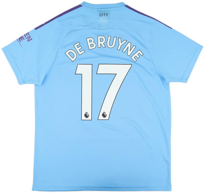 2019-20 Manchester City Home Shirt De Bruyne #17 - 10/10 - (XL)