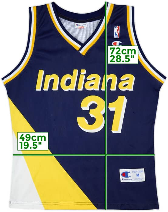 1991-97 Indiana Pacers Miller #31 Champion Away Jersey - 6/10 - (M)