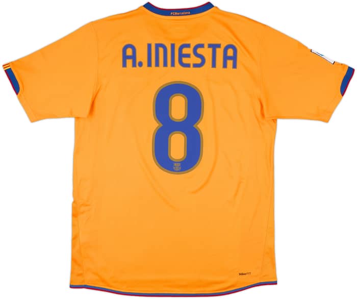 2007-08 Barcelona Third Shirt A.Iniesta #8 - 9/10 - (XL)