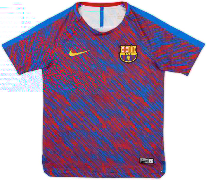 2018-19 Barcelona Nike Training Shirt - 8/10 - (S.Boys)