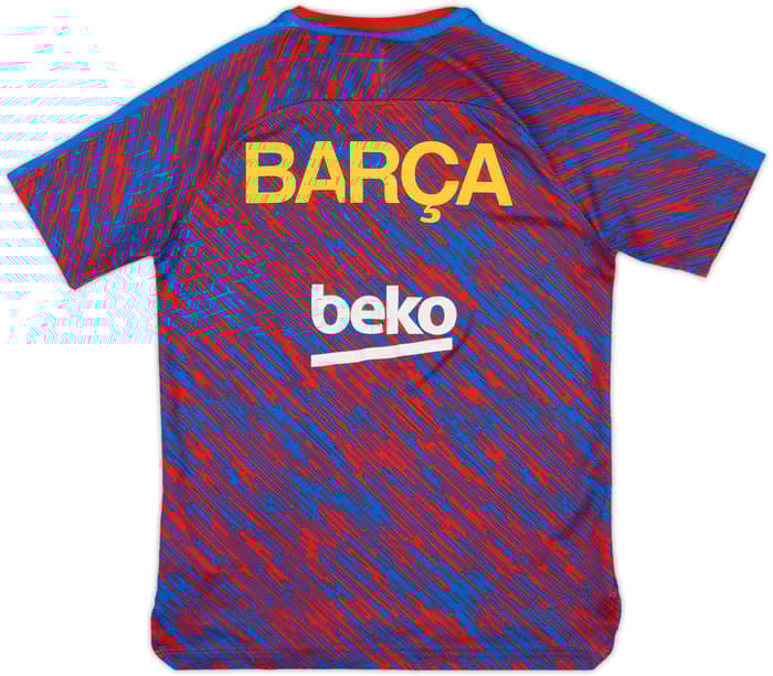 2018-19 Barcelona Nike Training Shirt - 8/10 - (S.Boys)