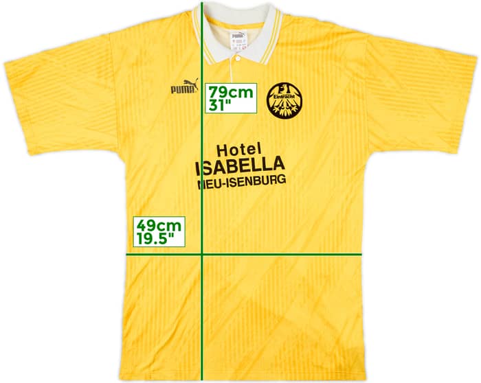 1991-92 Eintracht Frankfurt Puma Training Shirt #9 - 9/10 - (XL)